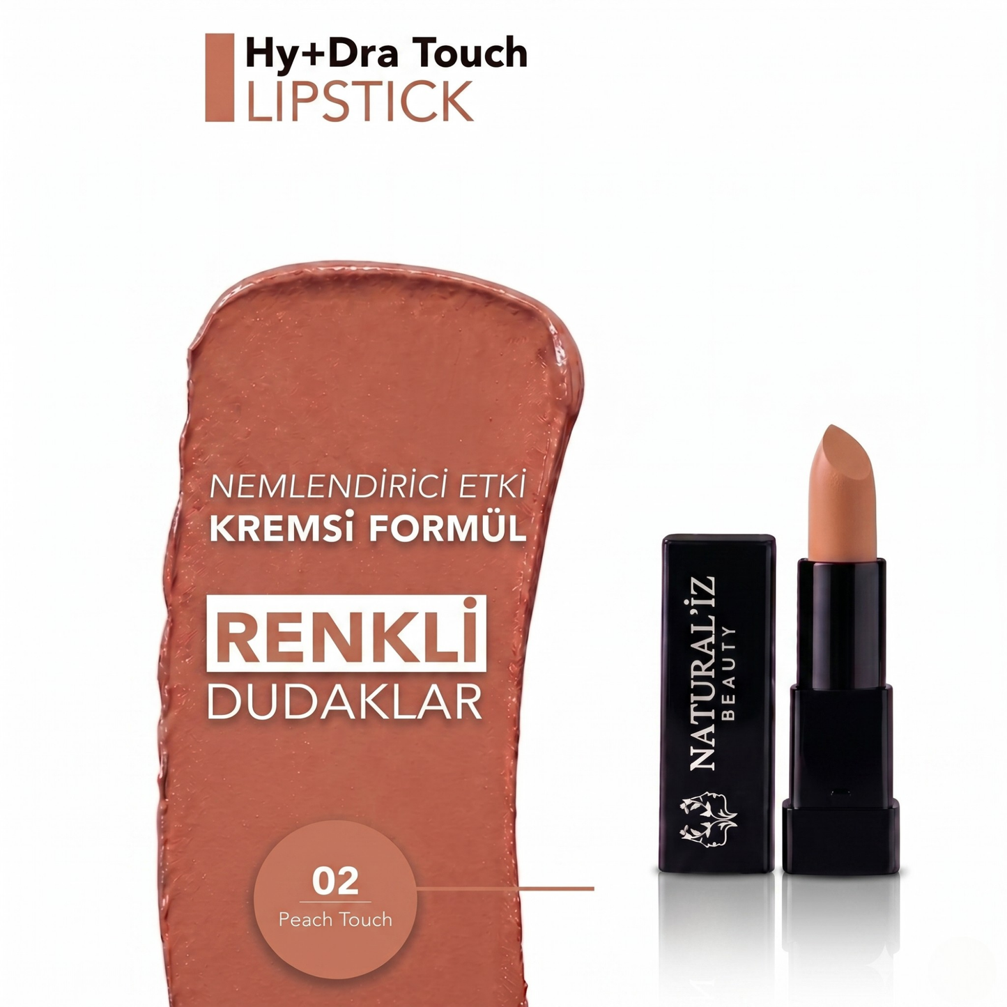 Hy+dra Touch Doğal Nemlendirici Ruj