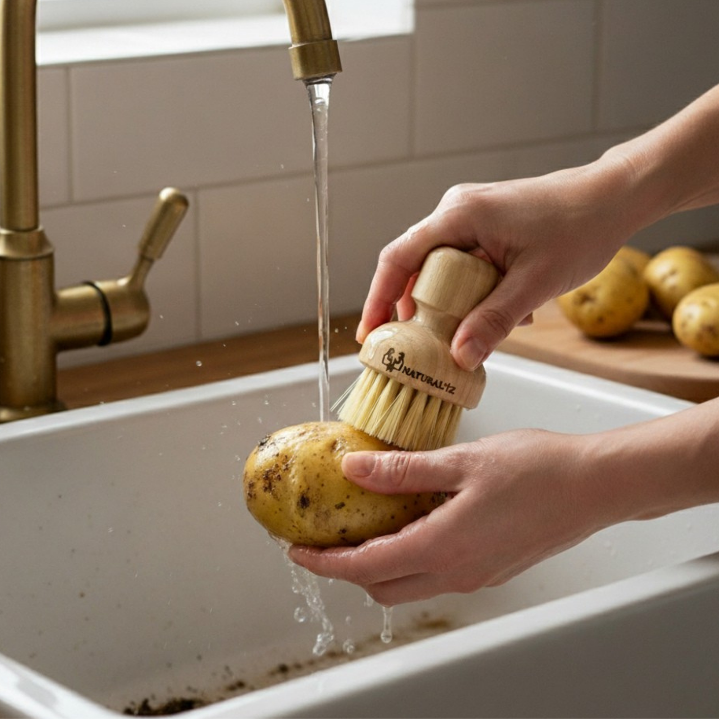 Doğal Tampiko Otu Meyve&Sebze Fırçası