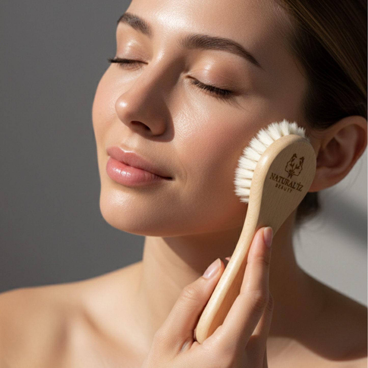 Doğal At Kılı Yüz Fırçası